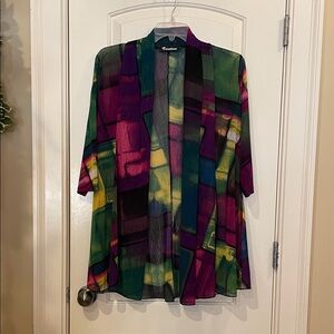 Beauty Creations Colorful Open Front Blazer